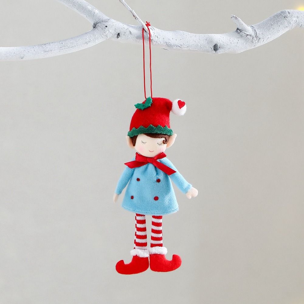 Cloth Christmas Angel Doll Skirt Shape Cute Angel Girl Pendant Hanging Pendants Christmas Girl Pendant Festival Decor