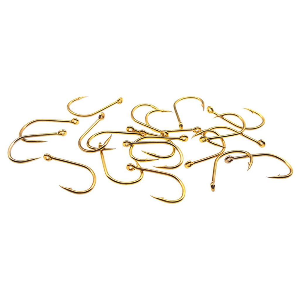 100Pcs Stainless Steel Fishing Lure Hook with Rings Carbon Steel Bait fish Hooks for Freshwater Saltwater Fishing accessories