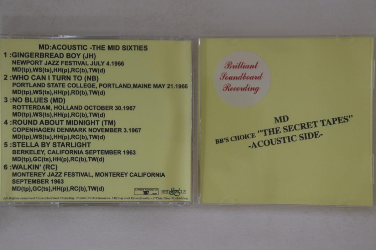 

CD VARIOUS - Secret Tapes Acoustic Side RCD2053 RED & CIRCLE Unknown Jazz Used