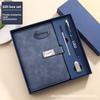 Custom Logo School & Business Notebook Set Wired Glue Bound PU Leather Cover Notepad Gift for Students and Professionals