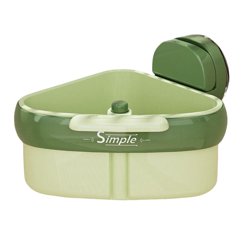 Suction Cup Sink Corner Rack Strainer Quick-Drain Self-Cleaning Sink Strainer Basket Food Waste Catcher for Kitchen Sink