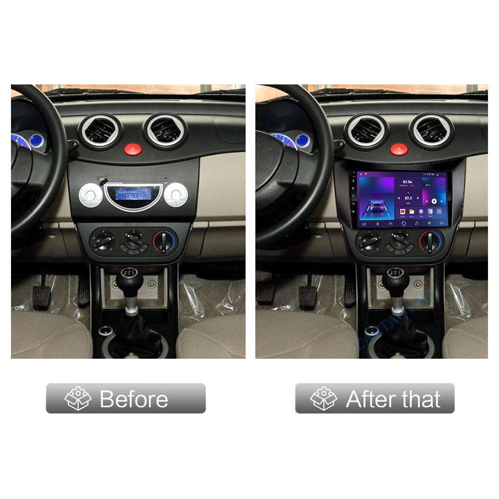 Android Carplay Car Radio For Lifan 320 2009-2012 Multimedia Player Head Unit Stereo GPS Navigation BT WIFI 4+64GB