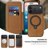 KEYSION Leather Flip Wallet Case for iPhone 15 16 17 Pro Max Air 16Plus 16e Cards Slots Magnetic 360 Ring Stand Phone Back Cover