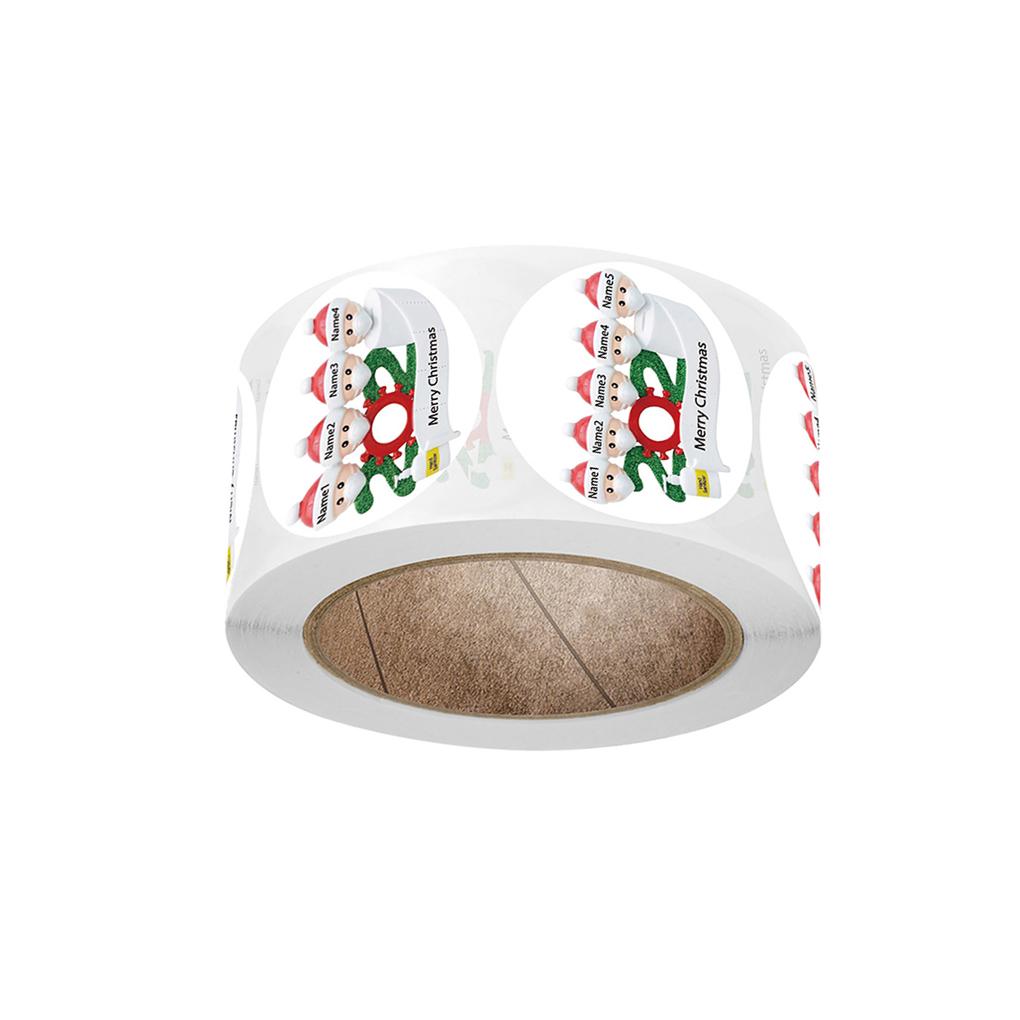 500pcs/roll Merry Christmas Stickers Gifts Box Labels Removable Sticker