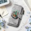 Fashion Alien Pattern Long Wallet Portable Card Holder Purse for Daily Use