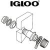 Igloo Cooler Box Replacement Drain 00024011 Plug, Shredded,