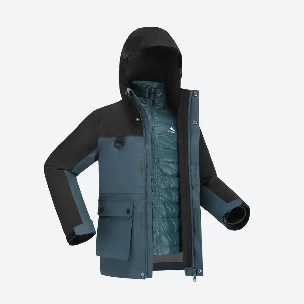 DECATHLON SH900 QUECHUA 3-in-1 Warm, Windproof and Waterproof Jacket Set of 2 for Teenagers