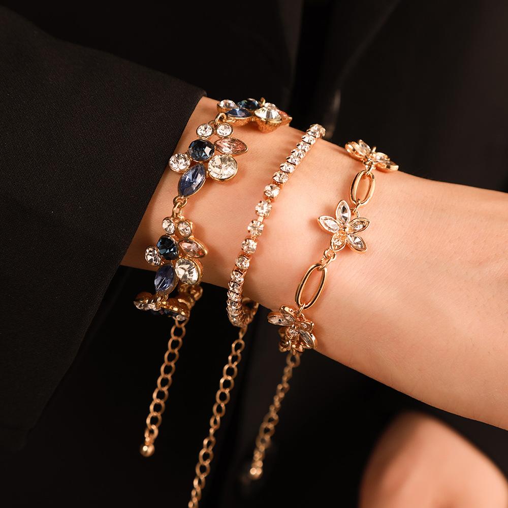 JYL TS Bracelet Men s  Zircon Crown Set Four-piece Brings Comprehensive Blessings ZJ7581 лесть