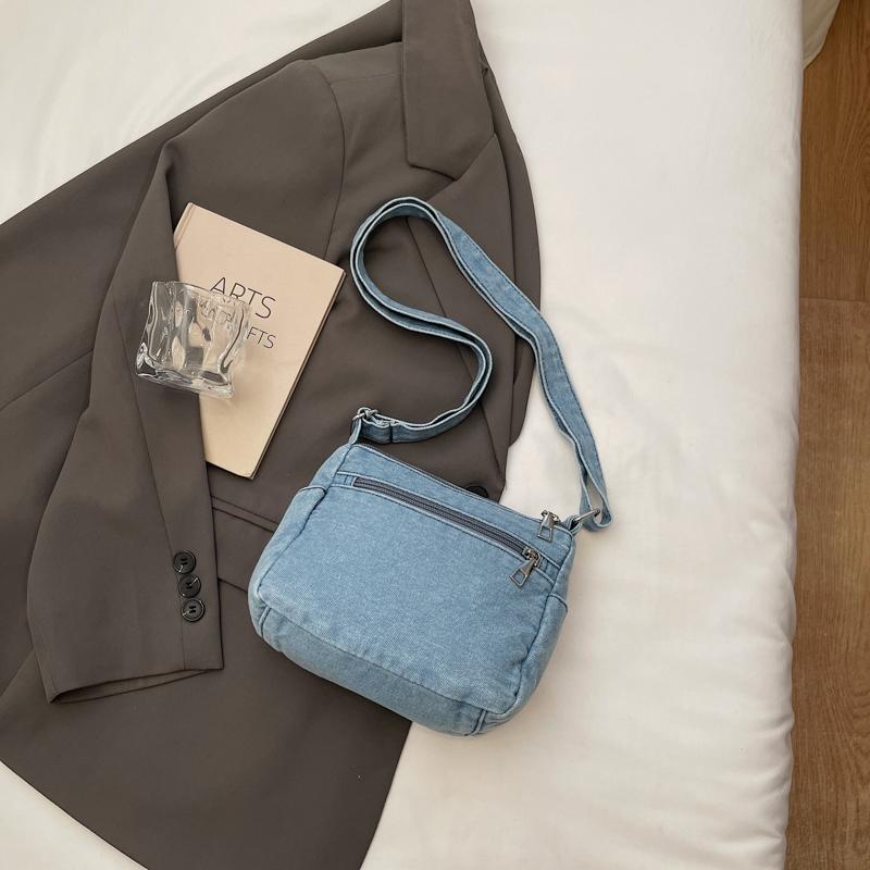 Denim Small Square Bag Women Shoulder Bag