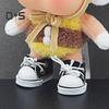 1 Pair Doll Shoes Mini Lace-Up Canvas Sneakers for 17cm Dolls Fingerboard Mini Finger Shoes Toy Accessory Realistic Design Creative Gift