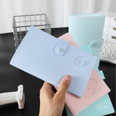 Porta-Cartões Fotográficos com Padrão de Animal Fofo, 120 Slots, Mini Álbum Portátil de Coleção de Cartões com 3 Grades