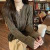 Hollowed-out Knitted Sweater for Women Long-sleeved Korean-style Knitted Cardigan Loose Knitted Sweater Top Sweater