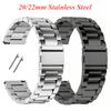 Stainless Steel Watch Strap for Amazfit 20mm 22mm Watch Band Metal Strap Quick Release Replacement Strap for Samsung for Fossil