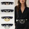 Adjustable Waist Cincher Wide Elastic Waist Belt Fashion Waist Belt  Adult