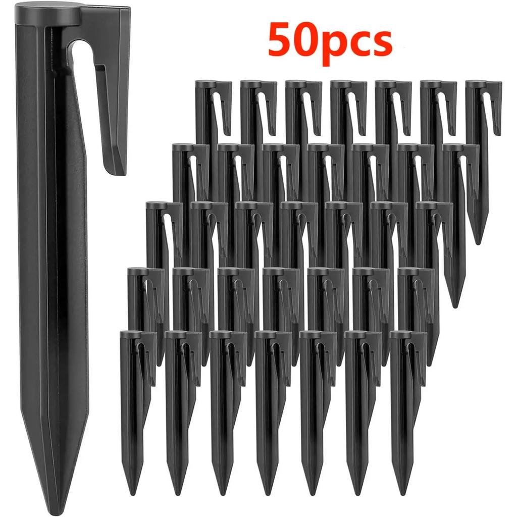 50/100/200pcs Garden Lawn Mower Pegs Environment-friendly Plastic Ground Pegs Laying Boundary Cables Robotic Lawn Mower Tools