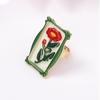 Geprägter Geometrischer Blumen Ring Verstellbar Eleganter Retro Bohe Fingerring Damen Tägliche Schmuck Accessoires Geschenk