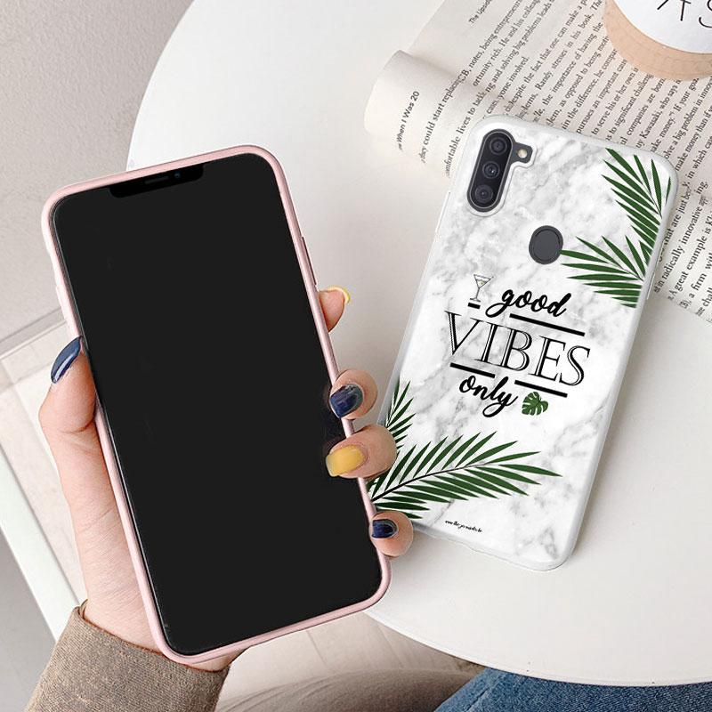 Marble Pattern Phone Case For Samsung Galaxy A11 A 11 M11 Protective Cover Case Pink Silicone Soft Funda For Samsung M14 M15 M23