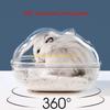 92MF Hamster Bathroom Cage Toy Accessories Clear Plastics Bath Box Relax Habitat House for Small Animals Syrian Hamsters