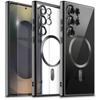 Case for Samsung Galaxy S25 Ultra, Electro MagSafe, Black + Glass Screen Protector