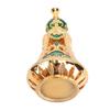Vintage Enamel Perfume Bottle Middle Eastern   Exquisite Elegant Metal Refillable Perfume Bottle
