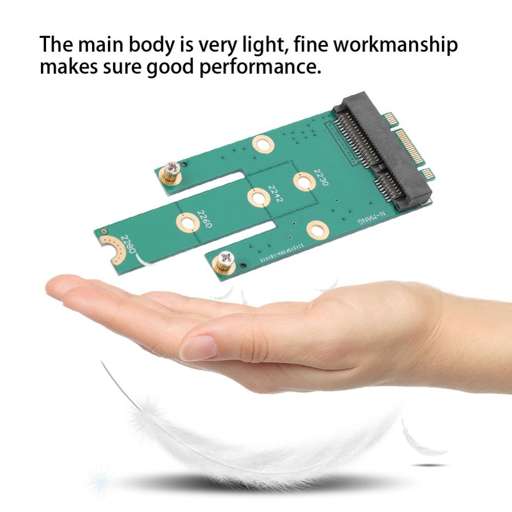 MSATA Interface MSATA To NGFF Adapter Plug and Play Mini PCIe to M.2 Adapter  Data Transfer