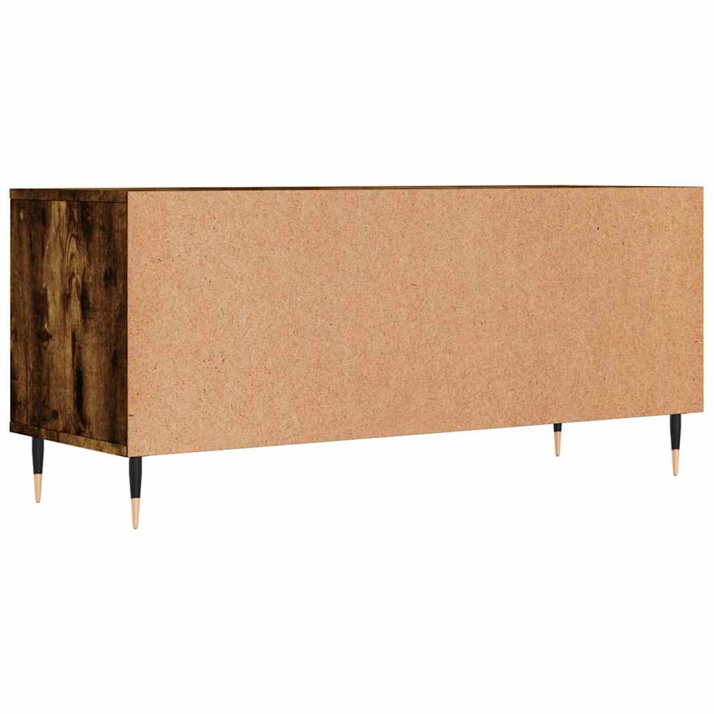 TV Cabinet Smoked Oak 100 x 34.5 x 44.5 cm Engineered Wood