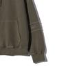 GAKKAI UNIONS Ethnic Sleeve Pigment Hoodie Khaki Mocha