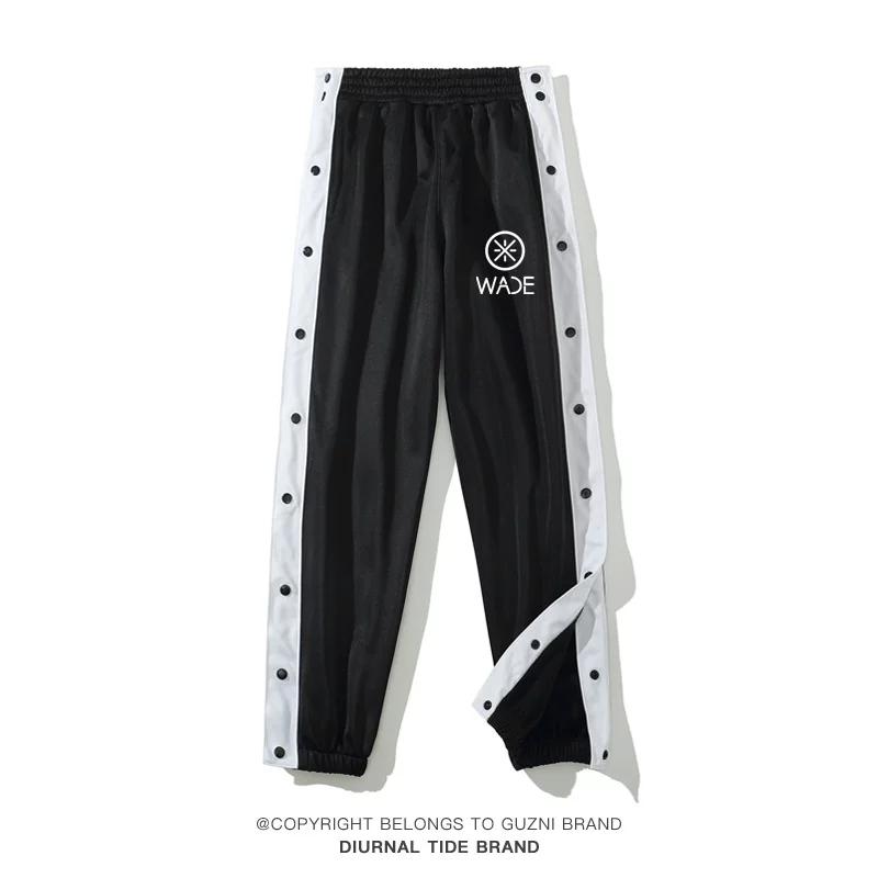 Owen Same Style Row Button Pants Appearance Warm-up Training Basketball Shorts Seconds off Full Open Buckle Breathable Quick-Drying Sports Casual