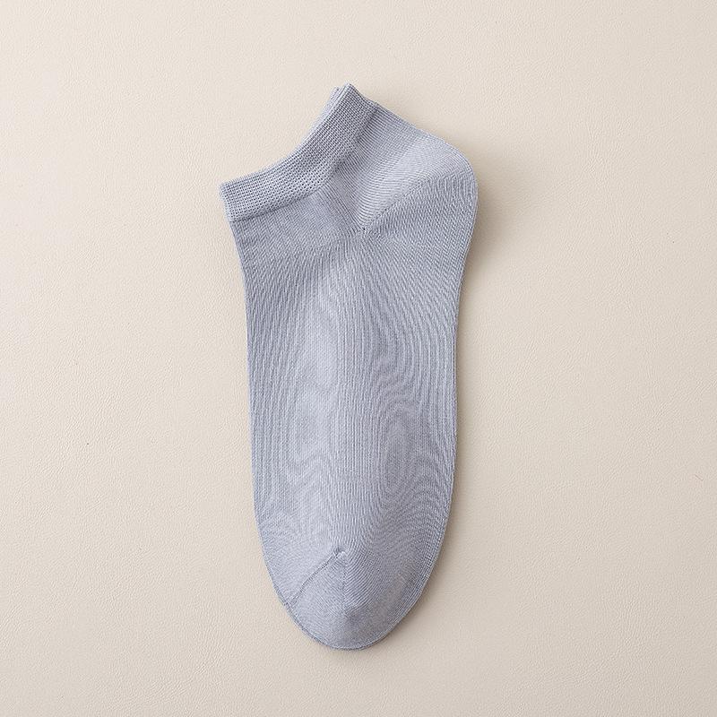 Men Spring and Autumn Trend of Thin Cotton Deodorant Sweat Absorption Low Top Socks