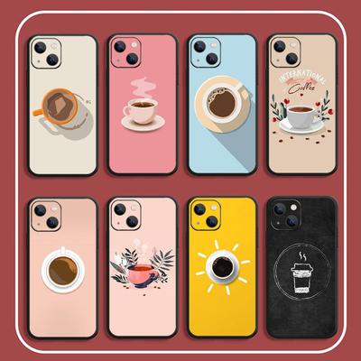 Kávový obal na telefon pro iPhone Samsung Galaxy Redmi Xiaomi Oppo OnePlus Note SA 7 8 9 10 11 12 13 14 20 21 22 23 53 54 Pro Max Plus Ultra TPU Soft