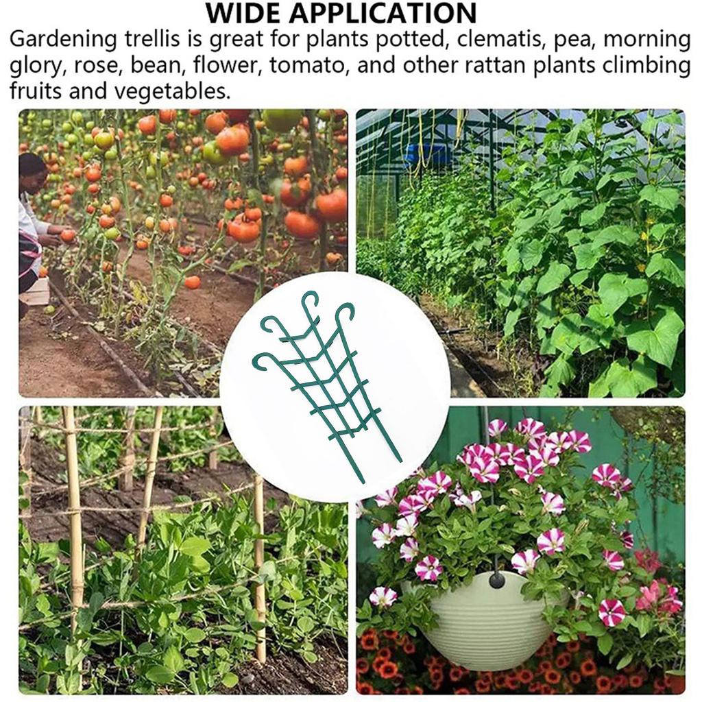 2/4/6/10Pc Garden Growing Plant Climbing Trellis Potted Vegetable Trellis Reusable Vegetable Support Stake Decora Plant Pot Cage