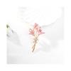 Emaille-Brosche für Damen mit rosa Lilien, geeignet für Hochzeiten, Partys, den täglichen Bürogebrauch und als Geschenk.