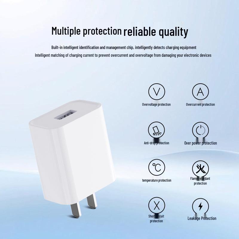 Universal 5V 2A USB Charger Head, High Quality, Low Temperature, No Overheating, 3C Certified