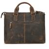 Retro Men'S Multifunctional Briefcase Crazy Horse Leather Computer Bag Genuine Leather Shoulder Bag Business Tote Bag