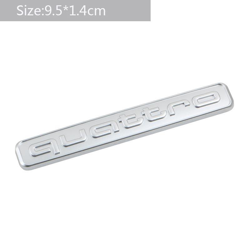 2026 Car Styling Logo Metal Sticker Body Trunk Decal For Audi Quattro A3 A4 A6 A5 Q5 A1 Q7 Q3 TT S1 RS3 RS4 S3 S4 RS5 RS6 RS7 S5 S6