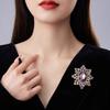 Retro Fuxin Flower Brooch, High-end Women's Design Sense, Niche Brooch Pin, Fashionable and Luxurious