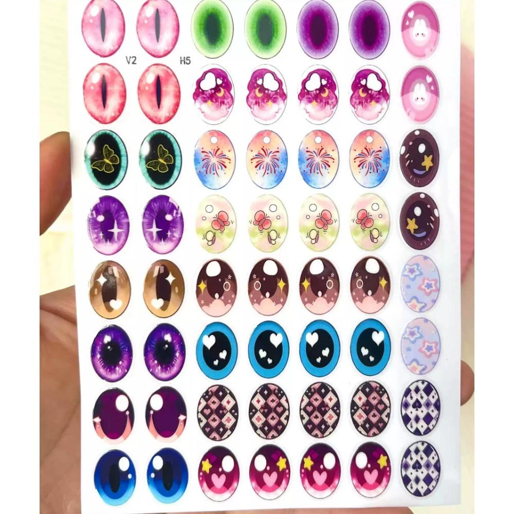 

Подходящие 17/38см Labubu V1v2v3 Запасные наклейки для глаз Виниловые контактные линзы Макияж Наклейки для глаз Сделай сам Кукла Детский подарок Игрушка Милый