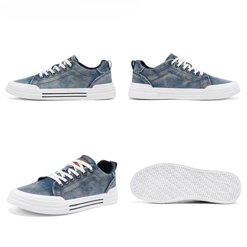 Men Shoes Classic Denim Canvas Shoe Fashion Street Skateboard Shoes Laced Vulcanize Footwear Breathable Casual Shoe Men Sneakers
