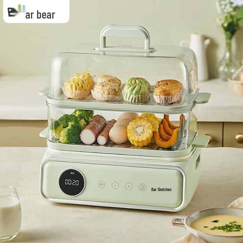 Bear 15.5L Multi-Function Electric Steamer & Hot Pot CN plug (adapter included)