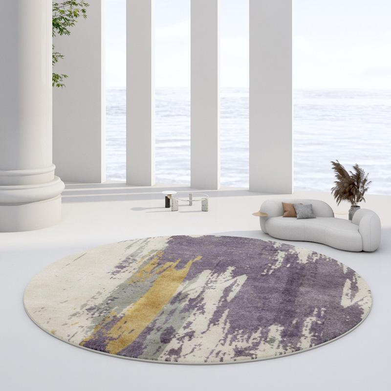 European Style Round Plush Rugs for Bedroom Decor Carpets for Living Room Soft Area Rug Home Thicken Carpet Fluffy Floor Mats