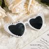 Pearl Letter Wedding Party Glasses for Bride & Bridesmaids