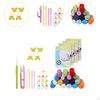 4 Pieces Knitted Drink Coaster Set Cup Pad for Sewing Knitting Holiday