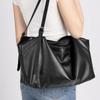 Tote Bag Women'S Large-Capacity First-Layer Cowhide Commuter Shoulder Bag, Genuine Leather, Lazy And Relaxed Armpit Bag.