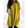 Long Sleeve Casual Pocket Pocket T-shirt T-shirt Top Long sleeve Casual Pocket T-shirt Top Women