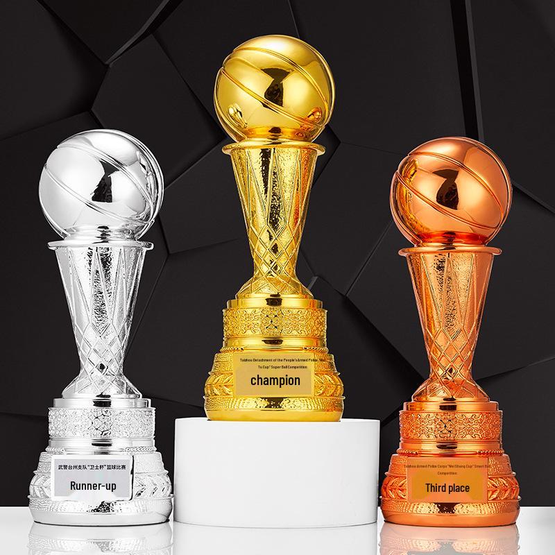 Golden Ball Trophy: World Cup Basketball & Football MVP Championship Honor