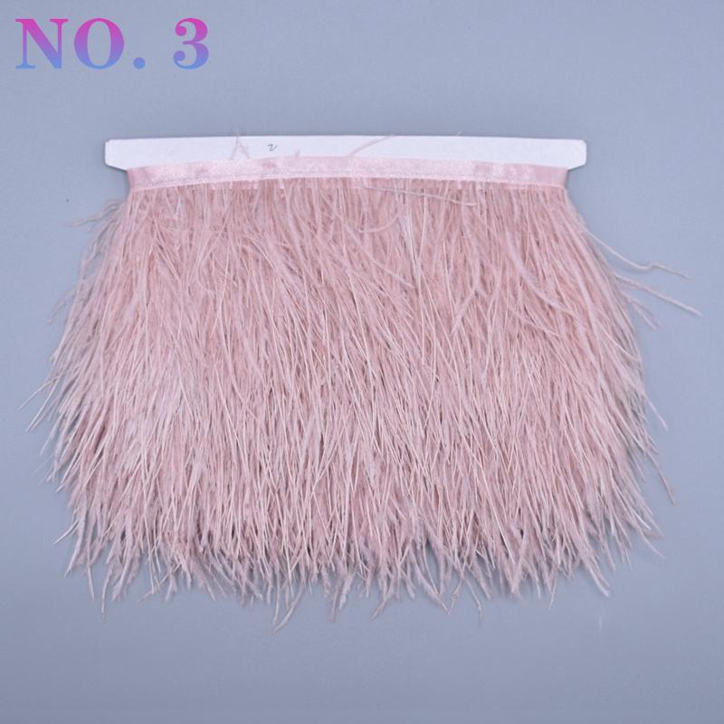 10 metrů barevná stuha z pštrosího peří 8-10 cm páska ozdoby šití kostým pštrosí peří ozdoba třásně sukně oblečení DIY dekor