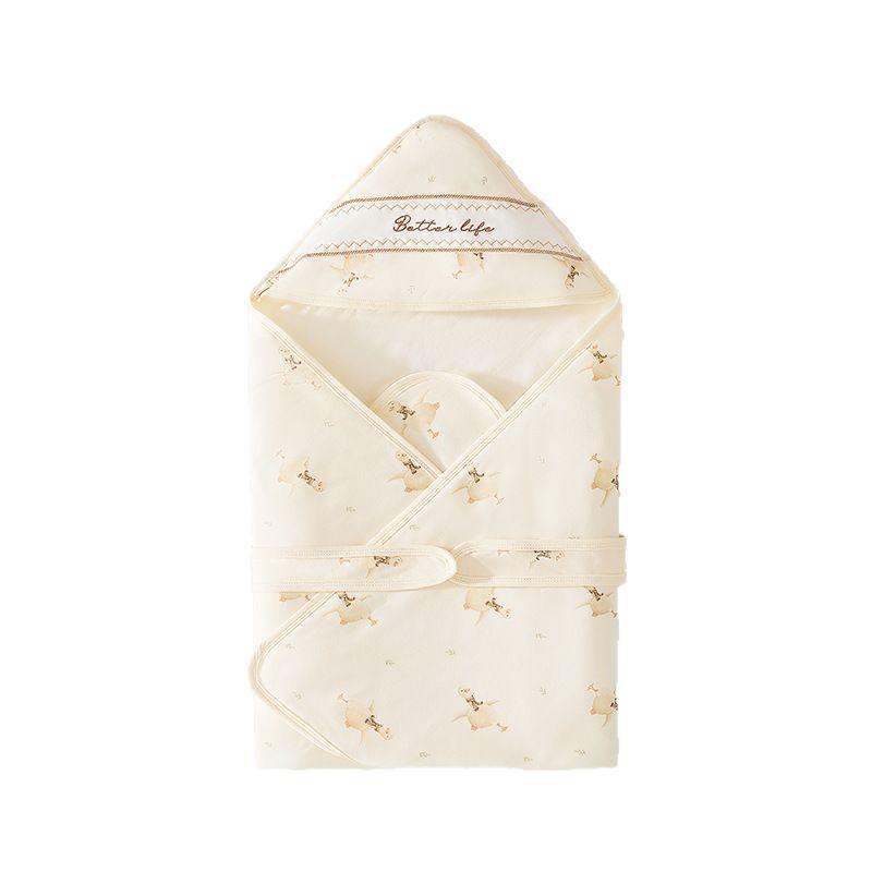 60g Pure Cotton Newborn Blanket - Ideal for Spring & Autumn, Swaddle or Delivery Room Use