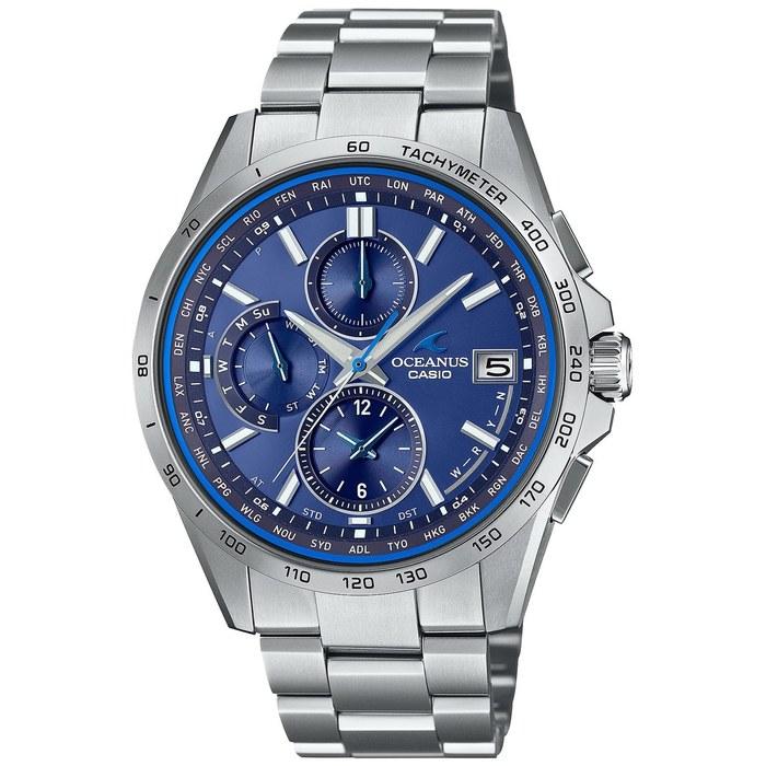 Casio Oceanus OCW-T2600-2A3JF Men's Watch, Silver/Blue
