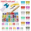 300pcs Car Blade Fuse Assortment Kit 2A-40A Auto Truck Automotive Medium Small Fuse Mixed Motorcycle Circuit Fuse With Box