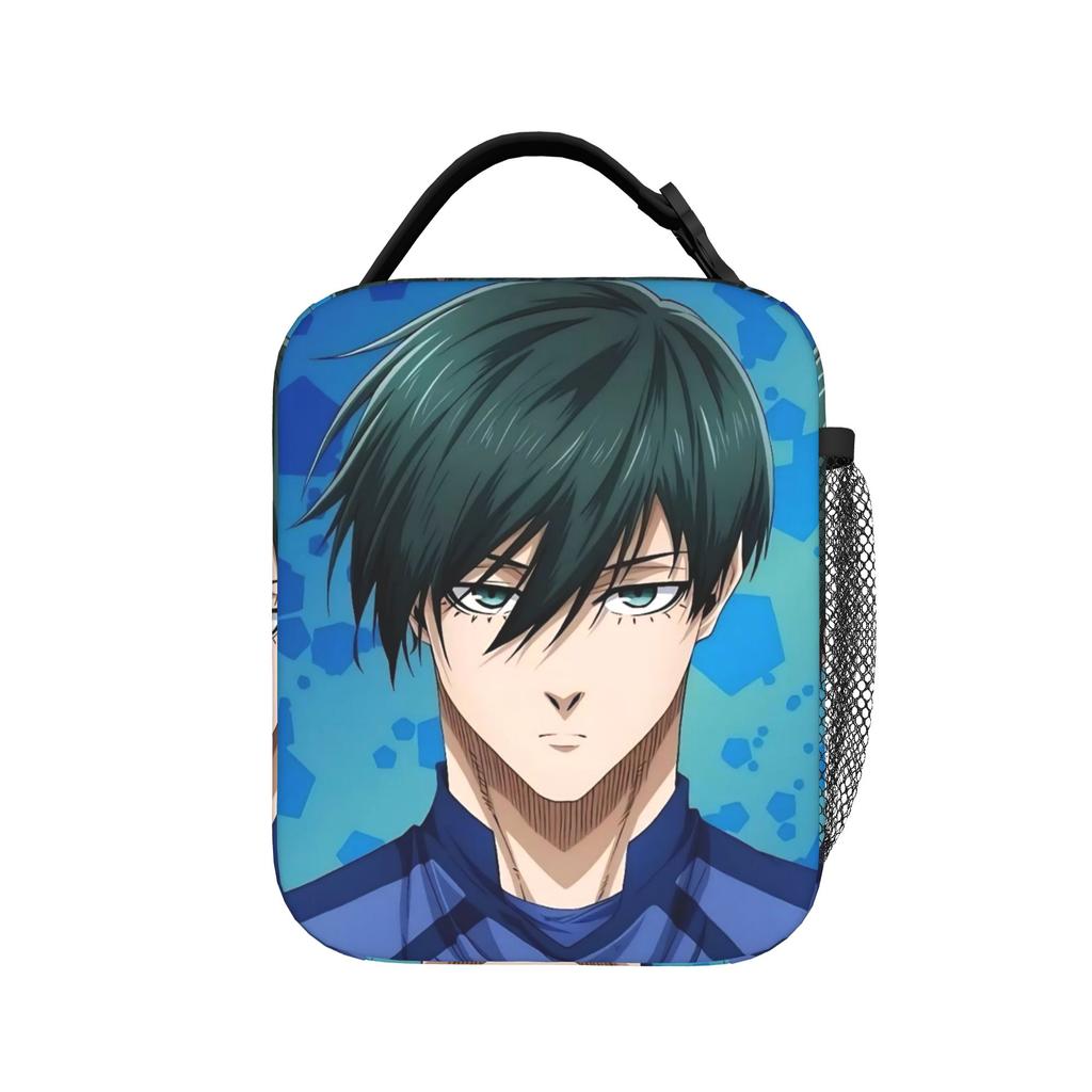 Anime Blue Locks Thermal Insulated Lunch Bag for Travel Portable Bento Box Cooler Thermal Food Box
